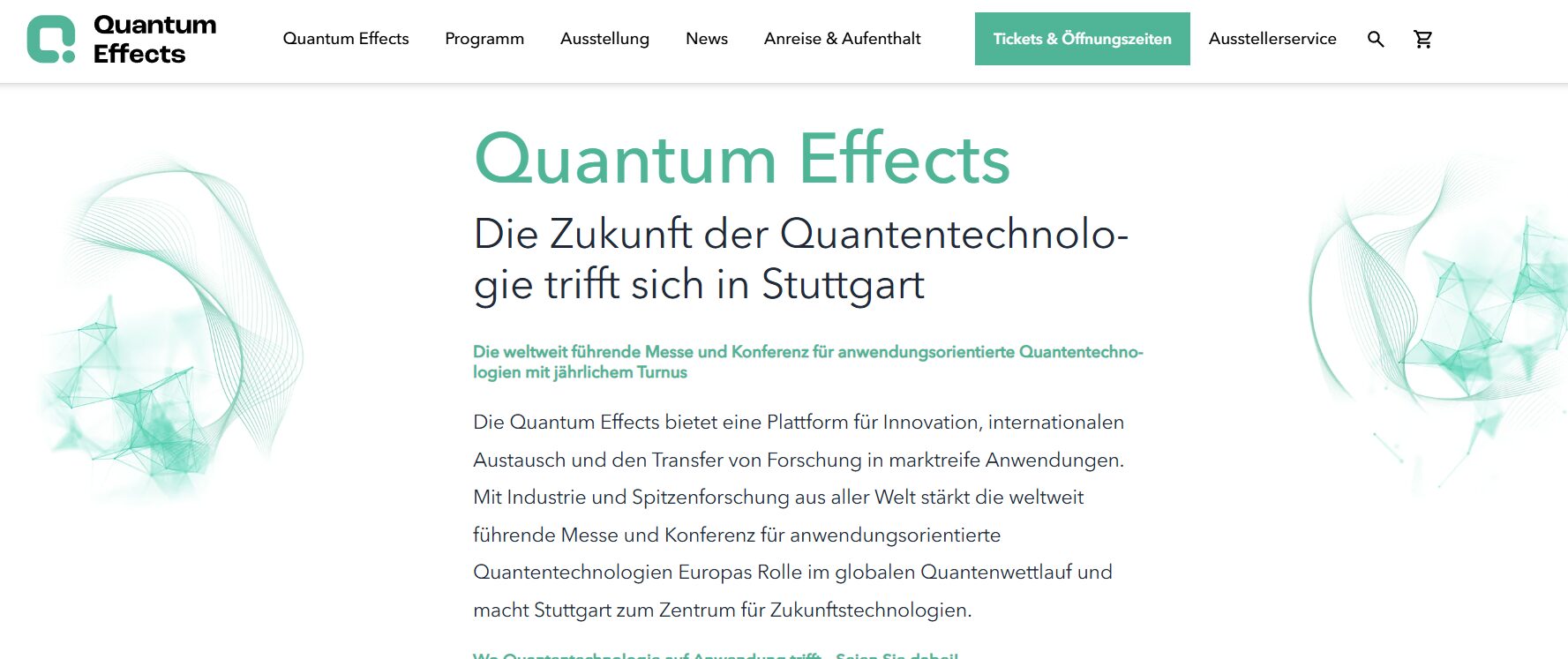 AI-MATTERS bei der Messe Quantum Effects