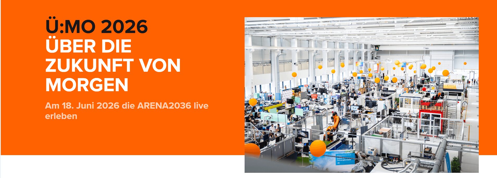 Key Visual Übermorgen-Event ARENA2036